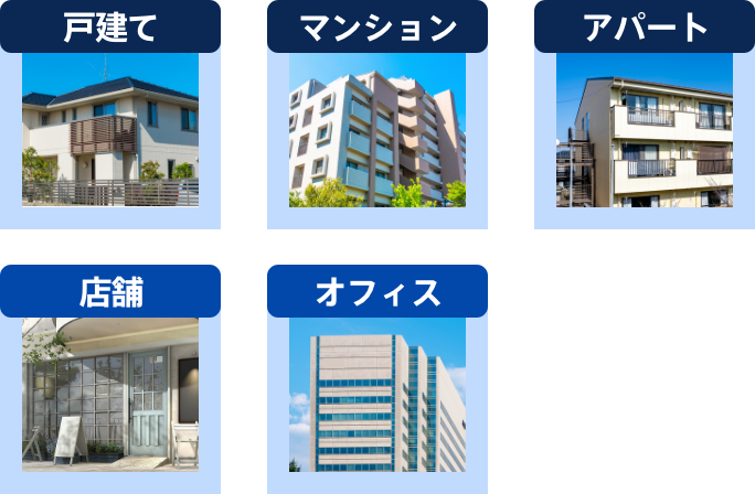 戸建・マンション・アパート・店舗・オフィス